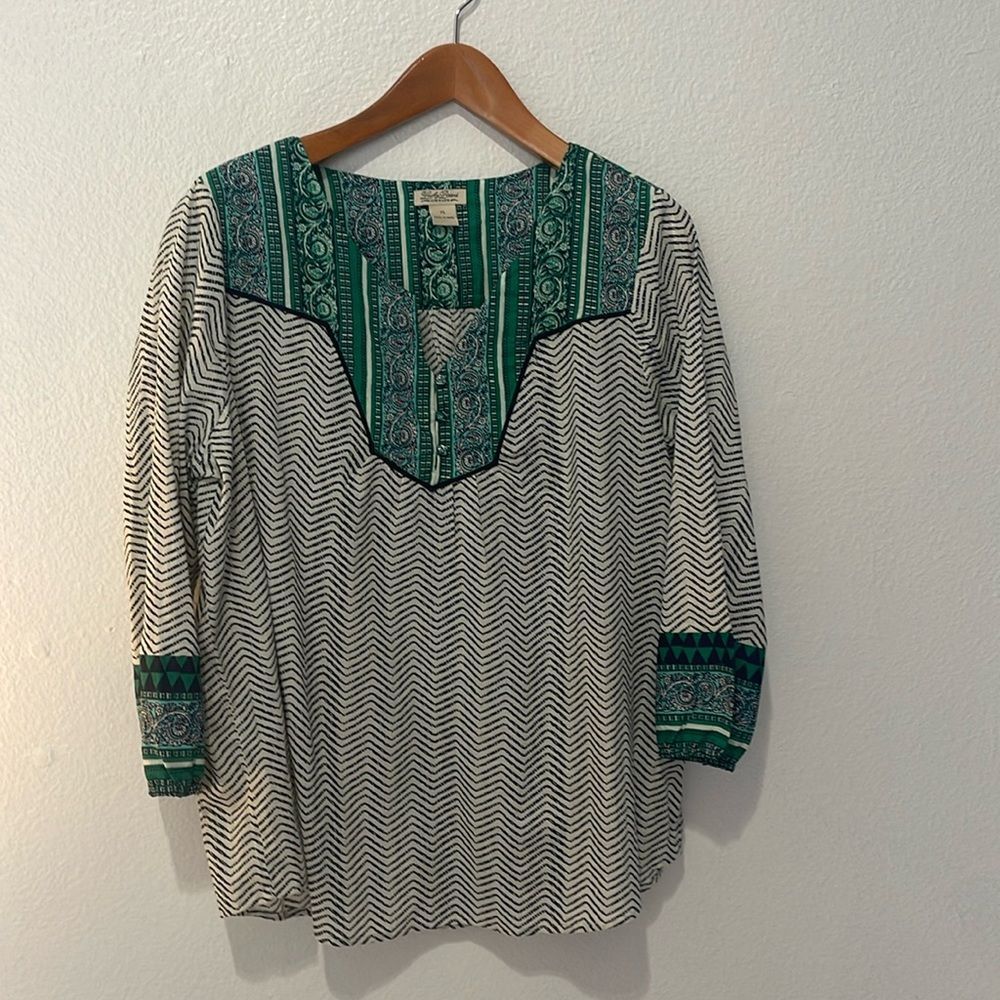 Lucky Brand Blouse Green XL